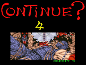 Ninja Gaiden - Continue Screen