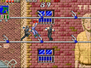 Ninja Gaiden - Hanging from Pipes