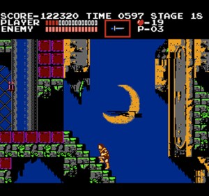 The beautiful moon just before the fight with Dracula