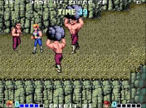 Double Dragon Arcade - Abobo with Boulder