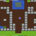 Dragon Quest - Overhead View from In Town