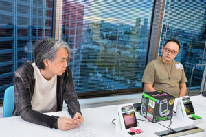 Hiro and Mitsuyoshi sitting