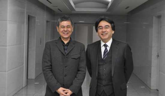 Satoru Iwata and Shigesato Itoi