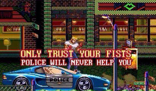 Streets of Rage Police Meme