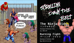 Zombies from The Ninja Kids and the characters from Burning Fight