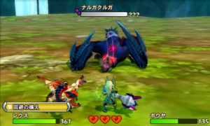 Monster Hunter Stories - Battle with Naruga