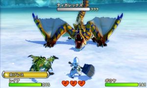 Monster Hunter Stories - Battle with Tigrex